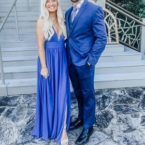 Royal Blue floor length dress 💙